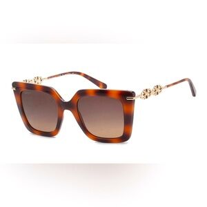 Ferragamo Black and Brown Tortoise Shell Sunglasses w/ Metal Frame- Comes w/Case